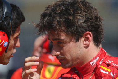  Charles Leclerc (MON) - Scuderia Ferrari - Ferrari SF-24 - Ferrari Formula 1 Pirelli Birleşik Devletler Grand Prix 2024 yarışında, Austin, TX (ABD) 18-20 Eylül 2024 tarihlerinde gerçekleştirilecek