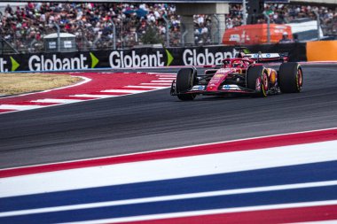  Charles Leclerc (MON) - Scuderia Ferrari - Ferrari SF-24 - Ferrari Formula 1 Pirelli Birleşik Devletler Grand Prix 2024 yarışması sırasında, Austin, TX (ABD) 18-20 Eylül 2024 tarihinde Circuit of Americas 'ta gerçekleşmesi planlanan