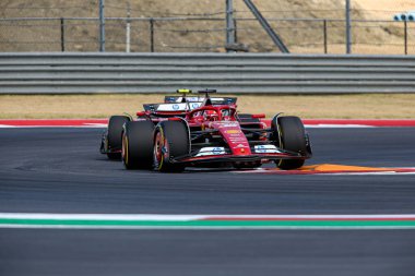  Charles Leclerc (MON) - Scuderia Ferrari - Ferrari SF-24 - Ferrari Formula 1 Pirelli Birleşik Devletler Grand Prix 2024 yarışında, Austin, TX (ABD) 18-20 Eylül 2024 tarihlerinde gerçekleştirilecek