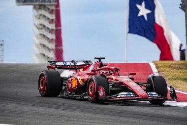  Charles Leclerc (MON) - Scuderia Ferrari - Ferrari SF-24 - Ferrari Formula 1 Pirelli Birleşik Devletler Grand Prix 2024 sırasında, Austin, TX (ABD) 18-20 Eylül 2024 tarihlerinde gerçekleştirilecek