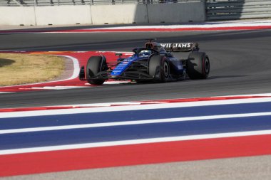  Alexander Albon (THA) - Williams Racing - Williams FW46 - Mercedes Formula 1 Pirelli Birleşik Devletler Grand Prix 2024 ön eleme oturumu sırasında, Austin, TX (ABD) 18-20 Eylül 2024 tarihlerinde gerçekleştirilecek