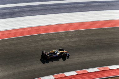 Lando Norris (GBR) - McLaren Formula 1 Takımı - McLaren MCL38 - Mercedes Formula 1 Pirelli Birleşik Devletler Grand Prix 2024 'ün Sprint elemeleri sırasında, Austin, TX (USA) 18-20 Eylül 2024 tarihlerinde gerçekleştirilecek