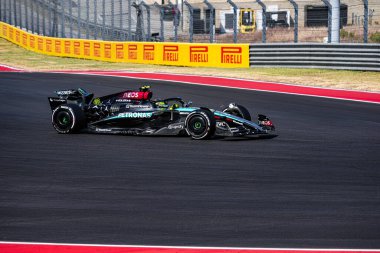  Lewis Hamilton (GBR) - Mercedes-AMG PETRONAS F1 Ekibi - Mercedes W15 - Mercedes E Performansı Formula 1 Pirelli ABD Grand Prix 2024 sırasında, Austin, TX (USA) 18-20 Eylül 2024 tarihlerinde Circuit of Americas 'ta gerçekleşmesi planlanan