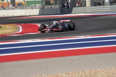  Kevin Magnussen (DEN) - MoneyGram Haas F1 Team - Haas VF-24 - Ferrari Formula 1 Pirelli Birleşik Devletler Grand Prix 2024 ön eleme oturumunda, Austin, TX (USA) 18-20 Eylül 2024 tarihlerinde gerçekleştirilecek