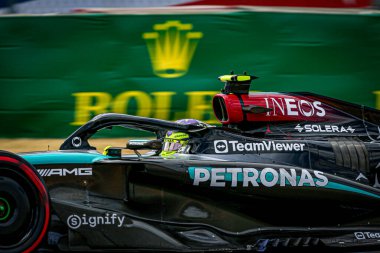  George Russell (GBR) - Mercedes-AMG PETRONAS F1 Ekibi - Mercedes W15 - Mercedes E Performansı Formula 1 Pirelli ABD Grand Prix 2024 sırasında, Austin, TX (USA) 18-20 Eylül 2024 tarihlerinde Circuit of Americas 'ta gerçekleşmesi planlanan