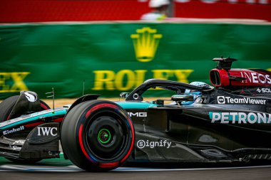  George Russell (GBR) - Mercedes-AMG PETRONAS F1 Ekibi - Mercedes W15 - Mercedes E Performansı Formula 1 Pirelli ABD Grand Prix 2024 sırasında, Austin, TX (USA) 18-20 Eylül 2024 tarihlerinde Circuit of Americas 'ta gerçekleşmesi planlanan