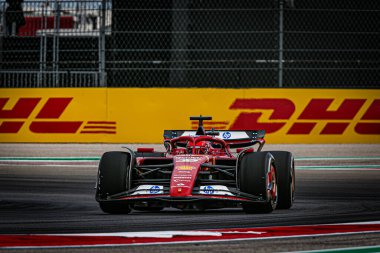  Charles Leclerc (MON) - Scuderia Ferrari - Ferrari SF-24 - Ferrari Formula 1 Pirelli Birleşik Devletler Grand Prix 2024 sırasında, Austin, TX (ABD) 18-20 Eylül 2024 tarihlerinde gerçekleştirilecek