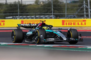  Lewis Hamilton (GBR) - Mercedes-AMG PETRONAS F1 Takımı - Mercedes W15 - Mercedes E Performansı Formula 1 Pirelli Birleşik Devletler Grand Prix 2024 yarışında, Austin, TX (USA) 18-20, 2 Eylül 'de gerçekleştirilecek