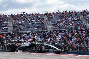  Lewis Hamilton (GBR) - Mercedes-AMG PETRONAS F1 Ekibi - Mercedes W15 - Mercedes E Performansı Formula 1 Pirelli ABD Grand Prix 2024 sırasında, Austin, TX (USA) 18-20 Eylül 2024 tarihlerinde Circuit of Americas 'ta gerçekleşmesi planlanan