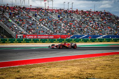  Charles Leclerc (MON) - Scuderia Ferrari - Ferrari SF-24 - Ferrari Formula 1 Pirelli Birleşik Devletler Grand Prix 2024 sırasında, Austin, TX (ABD) 18-20 Eylül 2024 tarihlerinde gerçekleştirilecek