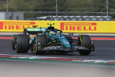  Fernando Alonso (ESP) - Aston Martin Aramco F1 Ekibi - Aston Martin AMR24 - Mercedes Formula 1 Pirelli Birleşik Devletler Grand Prix 2024 yarışında, Austin, TX (USA) 18-20 Eylül 2024 tarihlerinde gerçekleştirilecek