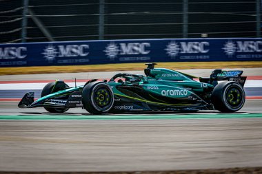  Lance Stroll (CAN) - Aston Martin Aramco F1 Ekibi - Aston Martin AMR24 - Formula 1 Pirelli Birleşik Devletler Grand Prix 2024 sırasında Mercedes, Austin, TX (ABD) 18-20 Eylül 2024 tarihlerinde gerçekleştirilecek