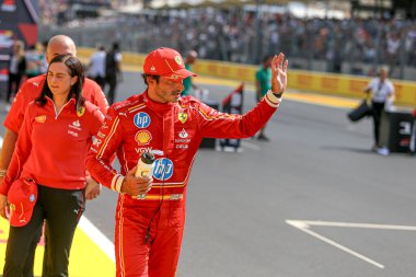  Carlos Sainz Jr. (ESP) - Scuderia Ferrari - Ferrari SF-24 - Ferrari Formula 1 Pirelli Birleşik Devletler Grand Prix 2024 yarışında, Austin, TX (ABD) 18-20 Eylül 2024 tarihlerinde Circuit of Americas 'ta gerçekleşmesi planlanıyor.