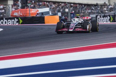 Nico Hulkenberg (GER) - MoneyGram Haas F1 Team - Haas VF-24 - Ferrari Formula 1 Pirelli ABD Grand Prix 2024 'ün Sprint elemeleri sırasında, Austin, TX (USA) 18-20 Eylül 2024 tarihlerinde gerçekleştirilecek