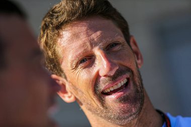 Romain Grosjean (FRA) eski F1 pilotu, Formula 1 Pirelli Birleşik Devletler Grand Prix 2024 yarışında, Austin, TX (ABD) 18-20 Eylül 2024 tarihlerinde gerçekleştirilecek.