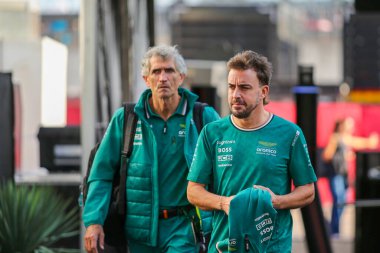  Fernando Alonso (ESP) - Aston Martin Aramco F1 Ekibi - Aston Martin AMR24 - Mercedes Formula 1 Pirelli Birleşik Devletler Grand Prix 2024 yarışında, Austin, TX (USA) 18-20 Eylül 2024 tarihlerinde gerçekleştirilecek