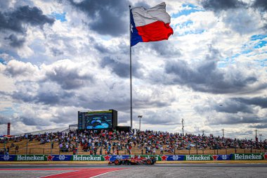  Charles Leclerc (MON) - Scuderia Ferrari - Ferrari SF-24 - Ferrari Formula 1 Pirelli Birleşik Devletler Grand Prix 2024 sırasında, Austin, TX (ABD) 18-20 Eylül 2024 tarihlerinde gerçekleştirilecek