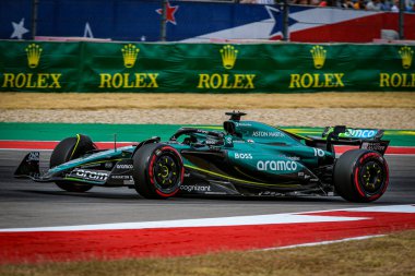  Lance Stroll (CAN) - Aston Martin Aramco F1 Ekibi - Aston Martin AMR24 - Formula 1 Pirelli Birleşik Devletler Grand Prix 2024 sırasında Mercedes, Austin, TX (ABD) 18-20 Eylül 2024 tarihlerinde gerçekleştirilecek