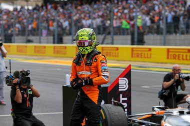 Lando Norris (GBR) - McLaren Formula 1 Ekibi - McLaren MCL38 - Mercedes Formula 1 Pirelli Birleşik Devletler Grand Prix 2024 yarışında, Austin, TX (USA) 18-20 Eylül 2024 tarihlerinde gerçekleştirilecek