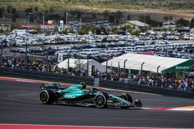  Fernando Alonso (ESP) - Aston Martin Aramco F1 Ekibi - Aston Martin AMR24 - Mercedes Formula 1 Pirelli ABD Grand Prix 2024 sırasında, Austin, TX (ABD) 18-20 Eylül 2024 tarihlerinde gerçekleştirilecek