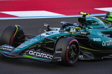  Fernando Alonso (ESP) - Aston Martin Aramco F1 Ekibi - Aston Martin AMR24 - Mercedes Formula 1 Pirelli ABD Grand Prix 2024 ön eleme oturumu sırasında, Austin, TX (USA) 18-20 Eylül 2024 tarihlerinde Amerika Birleşik Devletleri 'nin Circuit şehrinde gerçekleşmesi planlanan