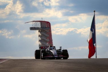  Nico Hulkenberg (GER) - MoneyGram Haas F1 Team - Haas VF-24 - Ferrari Formula 1 Pirelli Birleşik Devletler Grand Prix 2024 ön eleme oturumunda, Austin, TX (USA) 18-20 Eylül 2024 tarihlerinde gerçekleştirilecek