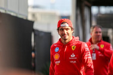  Carlos Sainz Jr. (ESP) - Scuderia Ferrari - Ferrari SF-24 - Ferrari Formula 1 Pirelli Birleşik Devletler Grand Prix 2024 yarışında, Austin, TX (ABD) 18-20 Eylül 2024 tarihlerinde Circuit of Americas 'ta gerçekleşmesi planlanıyor.
