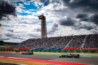  Lewis Hamilton (GBR) - Mercedes-AMG PETRONAS F1 Ekibi - Mercedes W15 - Mercedes E Performansı Formula 1 Pirelli ABD Grand Prix 2024 sırasında, Austin, TX (USA) 18-20 Eylül 2024 tarihlerinde Circuit of Americas 'ta gerçekleşmesi planlanan