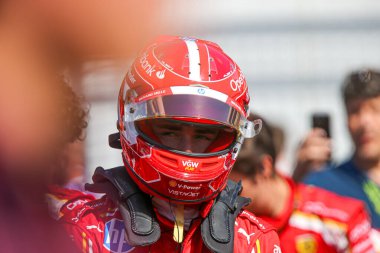  Charles Leclerc (MON) - Scuderia Ferrari - Ferrari SF-24 - Ferrari Formula 1 Pirelli Birleşik Devletler Grand Prix 2024 yarışında, Austin, TX (ABD) 18-20 Eylül 2024 tarihlerinde gerçekleştirilecek