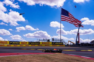  Max Verstappen (NED) - Oracle Red Bull Racing - Red Bull RB20 - Honda RBPT Formula 1 Pirelli Birleşik Devletler Grand Prix 2024 yarışında, Austin, TX (USA) 18-20 Eylül 2024 tarihinde gerçekleştirilecek