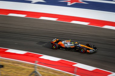 Lando Norris (GBR) - McLaren Formula 1 Takımı - McLaren MCL38 - Mercedes Formula 1 Pirelli Birleşik Devletler Grand Prix 2024 'ün Sprint elemeleri sırasında, Austin, TX (USA) 18-20 Eylül 2024 tarihlerinde gerçekleştirilecek