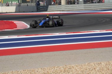 Franco Colapinto (ARG) - Williams Racing - Williams FW46 - Mercedes Formula 1 Pirelli Birleşik Devletler Grand Prix 2024 ön eleme oturumunda, Austin, TX (ABD) 18-20 Eylül 2024 tarihlerinde gerçekleştirilecek