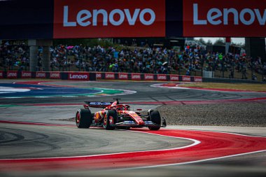  Charles Leclerc (MON) - Scuderia Ferrari - Ferrari SF-24 - Ferrari Formula 1 Pirelli Birleşik Devletler Grand Prix 2024 sırasında, Austin, TX (ABD) 18-20 Eylül 2024 tarihlerinde gerçekleştirilecek