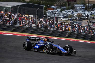  Alexander Albon (THA) - Williams Racing - Williams FW46 - Mercedes Formula 1 Pirelli Birleşik Devletler Grand Prix 2024 sırasında, Austin, TX (ABD) 18-20 Eylül 2024 tarihlerinde gerçekleştirilecek