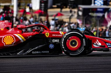  Charles Leclerc (MON) - Scuderia Ferrari - Ferrari SF-24 - Ferrari Formula 1 Pirelli Birleşik Devletler Grand Prix 2024 sırasında, Austin, TX (ABD) 18-20 Eylül 2024 tarihlerinde gerçekleştirilecek