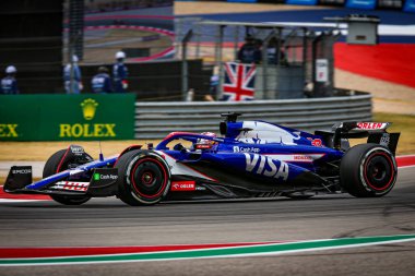  Yuki Tsunoda (JPN) - Visa Cash App RB F1 Team - RB VCARB01 - Honda RBPT Formula 1 Pirelli ABD Grand Prix 2024 sırasında, Austin, TX (USA) 18-20 Eylül 2024 tarihlerinde gerçekleştirilecek