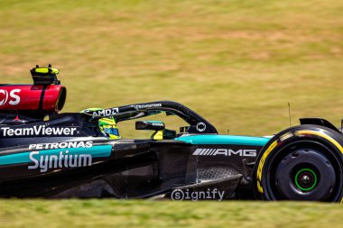  Lewis Hamilton (GBR) - Mercedes-AMG PETRONAS F1 Takımı - Mercedes W15 - Mercedes E Performansı Formula 1 sırasında Lenovo Grande Premio de Sao Paulo 2024, Interlagos Circuit, San Paolo, Brasil, BRA Nov 1-3, 2024