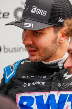  Esteban Ocon (FRA) - Alpine F1 Ekibi - Alpine A524 - Renault Formula 1 Basın Konferansı sırasında Lenovo Grande Premio de Sao Paulo 2024, Interlagos Circuit, San Paolo, Brasil, BRA Nov 1-3, 2024 - Fotoğraf Al Al
