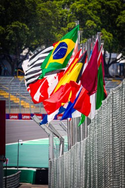Bayraklar - Formula 1 Lenovo Grande Premio de Sao Paulo 2024 yılındaki atmosfer, Interlagos Circuit, San Paolo, Brasil, BRA Nov 1-3, 2024 - Fotoğraf Alessio De Marco-Images.com; Avens-Images.com