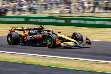 Lando Norris (GBR) - McLaren Formula 1 Takımı - McLaren MCL38 - Formula 1 Lenovo Grande Premio de Sao Paulo 2024 sırasında Mercedes, Interlagos, San Paolo, Brasil, BRA Nov 1-3, 2024 - Fotoğraf Alessio De Marco
