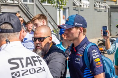  Max Verstappen (NED) - Oracle Red Bull Racing - Red Bull RB20 - Honda RBPT Formula 1 sırasında Lenovo Grande Premio de Sao Paulo 2024, Interlagos, San Paolo, Brasil, BRA Nov 1-3, 2024 - Fotoğraf Alessio De Marco De Marco