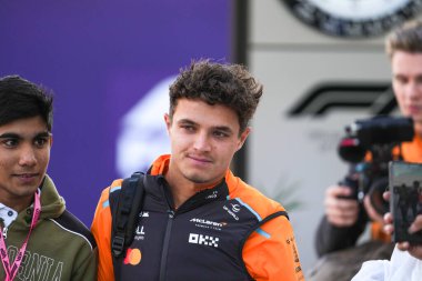 Lando Norris (GBR) - McLaren Formula 1 Takımı - McLaren MCL38 - Mercedes 29.11.2024, Losail Uluslararası Pisti, Doha, Formula 1 Katar Havayolları Grand Prix 202