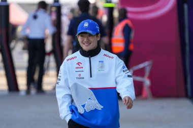  Yuki Tsunoda (JPN) - Visa Cash App RB F1 Team - RB VCARB01 - Honda RBPT 29.11.2024, Losail International Circuit, Doha, Formula 1 Qatar Airways Qatar Grand Prix 202 clipart