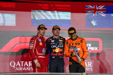 Max Verstappen (NED) - Oracle Red Bull Racing - Red Bull RB20 - Honda RBP Charles Leclerc (MON) - Scuderia Ferrari - Ferrari SF-24 - Ferrar Oscar Piastri (AUS) - McLaren Formula 1 Takımı - McLaren MCL38
