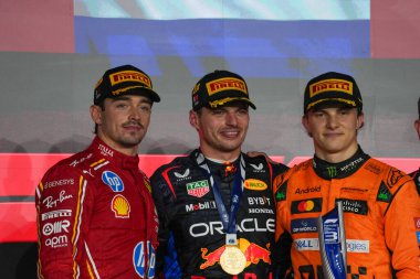 Max Verstappen (NED) - Oracle Red Bull Racing - Red Bull RB20 - Honda RBP Charles Leclerc (MON) - Scuderia Ferrari - Ferrari SF-24 - Ferrar Oscar Piastri (AUS) - McLaren Formula 1 Takımı - McLaren MCL38