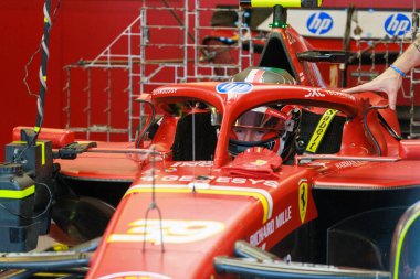 Arthur Leclerc (MON) - Scuderia Ferrari - Ferrari SF-24 - Ferrari (yedek sürücü olarak) Formula 1 Etihad Airways Abu Dhabi Grand Prix 2024, Yas Marina, Abu Dabi 6-8 Aralık 2024