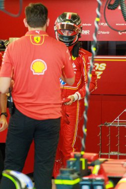 Arthur Leclerc (MON) - Scuderia Ferrari - Ferrari SF-24 - Ferrari (yedek sürücü olarak) Formula 1 Etihad Airways Abu Dhabi Grand Prix 2024, Yas Marina, Abu Dabi 6-8 Aralık 2024