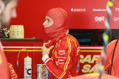 Arthur Leclerc (MON) - Scuderia Ferrari - Ferrari SF-24 - Ferrari (yedek sürücü olarak) Formula 1 Etihad Airways Abu Dhabi Grand Prix 2024, Yas Marina, Abu Dabi 6-8 Aralık 2024