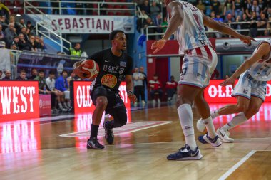 Anthony Hickey - Apu Old Wild West Udine, Real Sebastiani Rieti vs Apu Old Wild West Udine, 26 Şubat 2025, PalaSojourner Rieti, Round 30 - Sezon 2024-2025