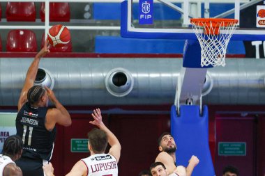 Xavier Johnson - Apu Old Wild West Udine, Real Sebastiani Rieti vs Apu Old Wild West Udine, 26 Şubat 2025, PalaSojourner Rieti, Round 30 - Sezon 2024-2025